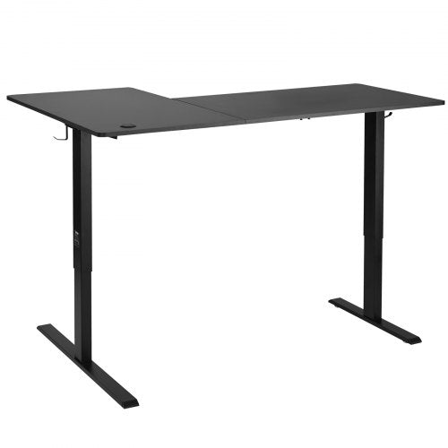 L Shaped Desk Electric Adjustable Height Corner Gaming Desk with Dual