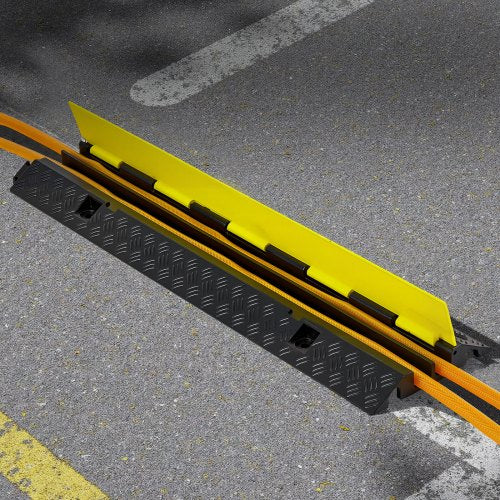 Cable Protector Ramp 22000 lbsaxle Capacity 2 Channel Heavy Duty Rubber