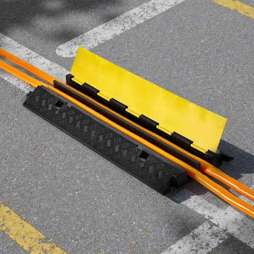 Cable Protector Ramp 22000 lbsaxle Capacity 2 Channel Heavy Duty Rubber 2