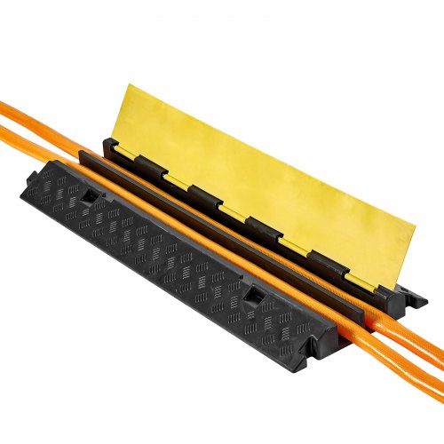 Cable Protector Ramp 22000 lbsaxle Capacity 2 Channel Heavy Duty Rubber 2