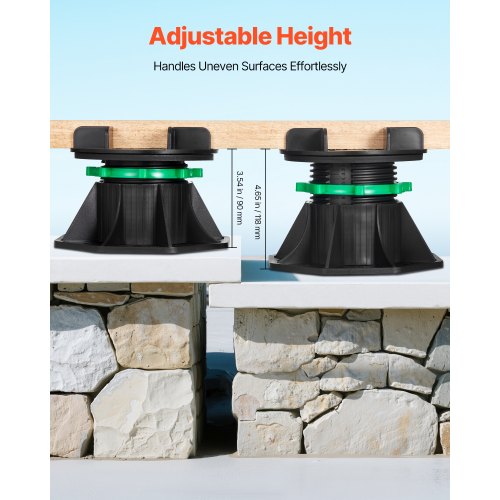 Deck Blocks 8 PCS 2200 lbs 99790 kg Load Capacity Deck Support Plastic