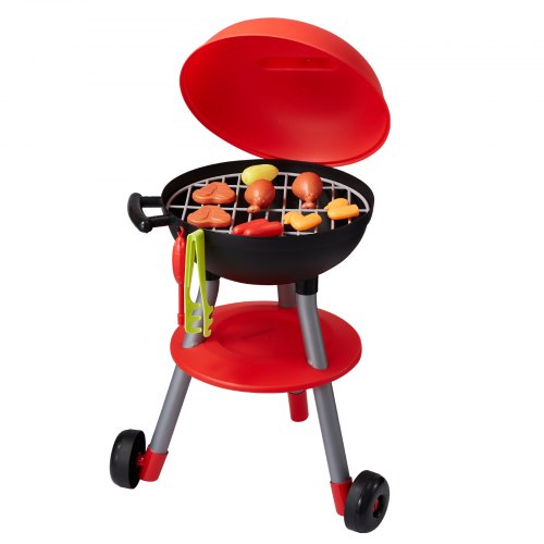 28 PCS BBQ Grill Playset Kids Toys Kitchen Playset with Sound Light