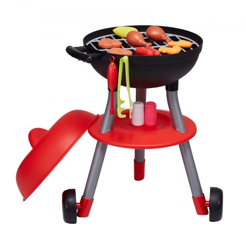 28 PCS BBQ Grill Playset Kids Toys Kitchen Playset with Sound Light