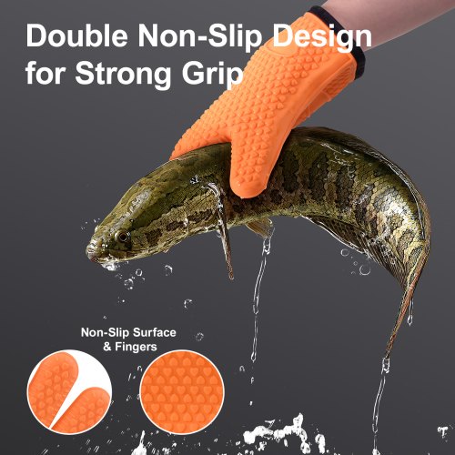 Silicone Smoker Oven Gloves NonSlip Heat Resident BBQ Grill Gloves