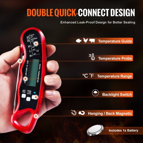 Digital Grill Thermometer 1°F Highprecision thermometer for Grill and Cooking