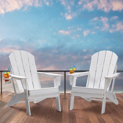 Adirondack Chair Plastic Set Of 2 Allweather Portable Folding Fire Pit Outdoor