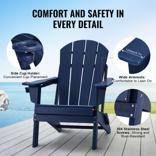 Adirondack Chair Plastic Set Of 2 Allweather Portable Folding Fire Pit Outdoor b