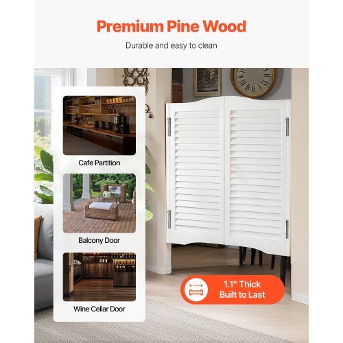 Double Saloon Doors 32W x 36 H Arched Top Interior Swinging Cafe Doors