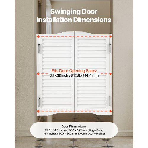 Double Saloon Doors 32W x 36 H Arched Top Interior Swinging Cafe Doors