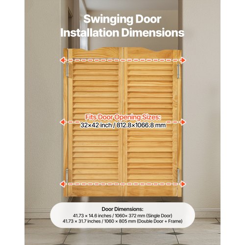Double Saloon Doors 32W x 42 H Arched Top Interior Swinging Cafe Doors