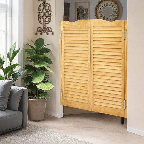 Double Saloon Doors 36W x 42 H Arched Top Interior Swinging Cafe Doors