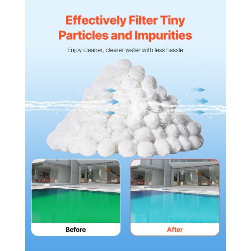 Pool Filter Balls for Sand Filter 3.5 lbs Filter Balls Replace Pool Filter