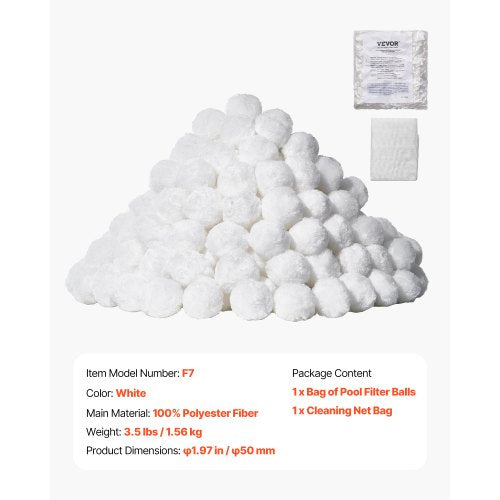 Pool Filter Balls for Sand Filter 3.5 lbs Filter Balls Replace Pool Filter