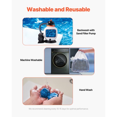 Pool Filter Balls for Sand Filter 3.1 lbs Filter Balls Replace Pool Filter