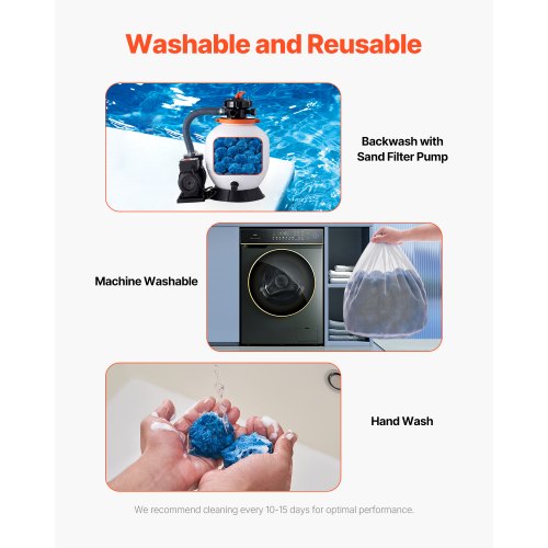 Pool Filter Balls for Sand Filter 4 lbs Filter Balls Replace Pool Filter