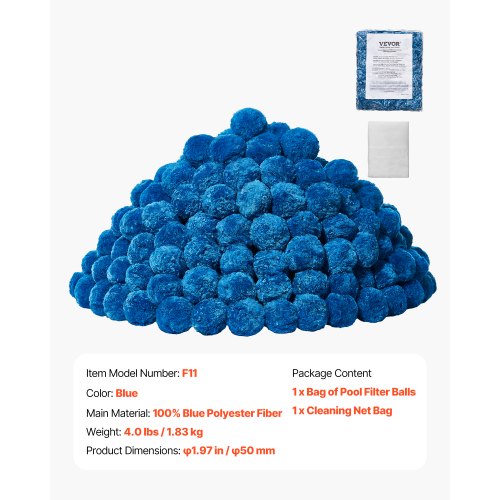 Pool Filter Balls for Sand Filter 4 lbs Filter Balls Replace Pool Filter