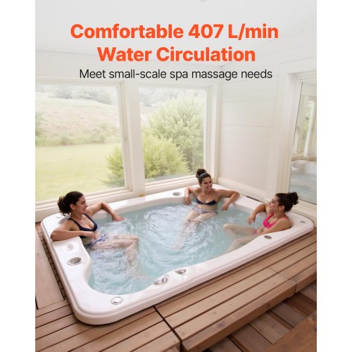SPA Pump 1.5 HP 110V Hot Tub Bathtub Circulation Pump with 15Inch Port