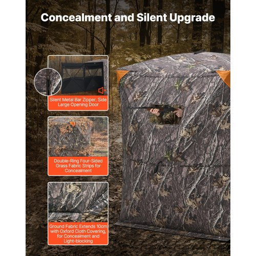Hunting Blind 23 Person Thermal Ground Blinds with TriLeg Chair and Carrying Bag