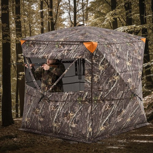 Hunting Blind 45 Person See Through Ground Blinds with Carrying Bag 360