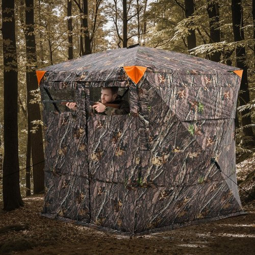 Hunting Blind 45 Person See Through Ground Blinds with Carrying Bag 270