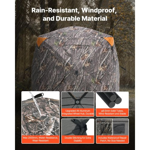 Hunting Blind 270° See Through Ground Blind 45 Person Pop Up Deer Blind