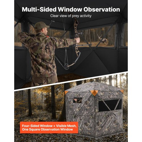 Hunting Blind 67 Person Ground Blinds with Carrying Bag Portable