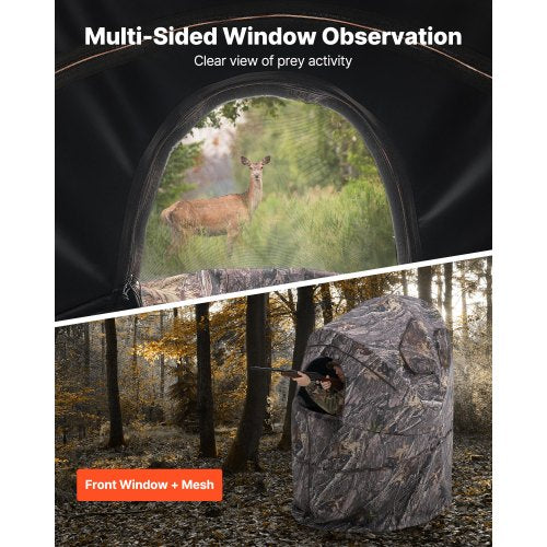 Hunting Blind Single Person Ground Blinds with Carrying Bag Portable