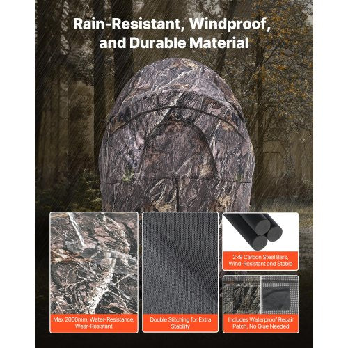 Hunting Blind Single Person Ground Blinds with Carrying Bag Portable