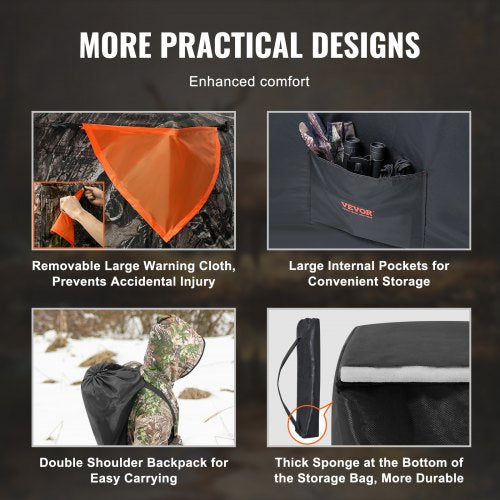 Hunting Blind 270° See Through Ground Blind 23 Person Pop Up Deer Blind