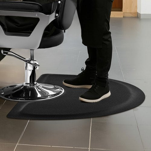 Salon Mat for Hair Stylist 3 x 5 FT Semicircle Salon Chair Mat 12inch