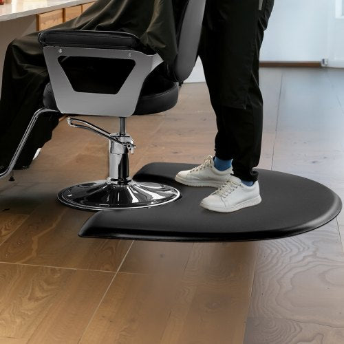 Salon Mat for Hair Stylist 3 x 4 FT Semicircle Salon Chair Mat 1inch