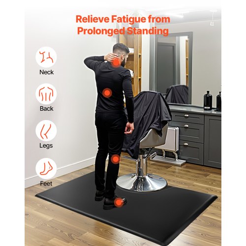 Salon Mat for Hair Stylist 3 x 5 FT Rectangle Salon Chair Mat Anti Fatigue