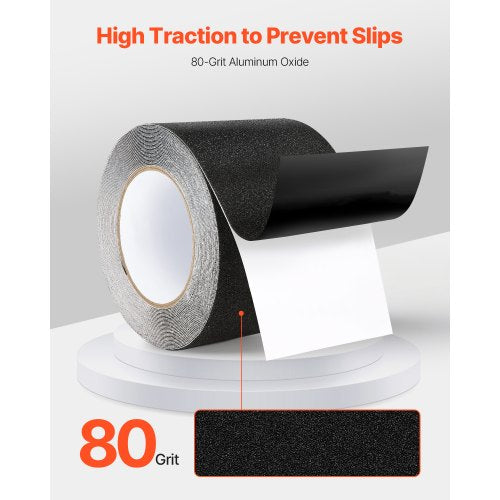 AntiSlip Tape 35 FT x 4 inch Non Slip Grip Tape for Stairs Steps 80Grit