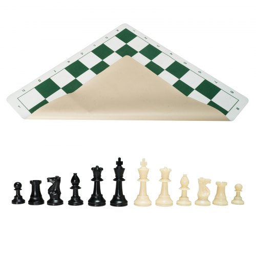 Tournament Chess Set 20 Inch RollUp Beginner Chess Board Foldable
