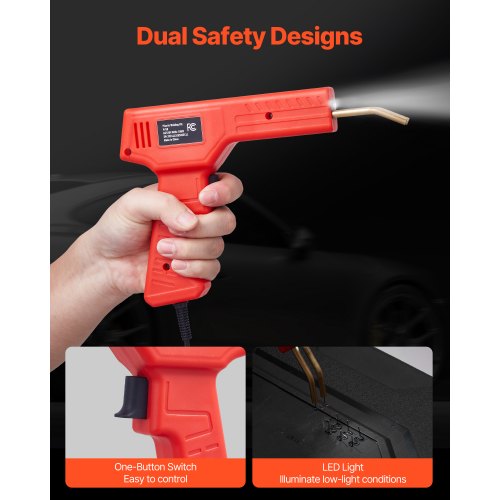 Plastic Welder 100W Plastic Welding Gun with 800PCS Hot Staples
