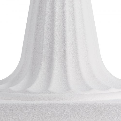 Plastic Urn Planters 158 x 26.4 Inch 2 Pack White Classic Flower Pots