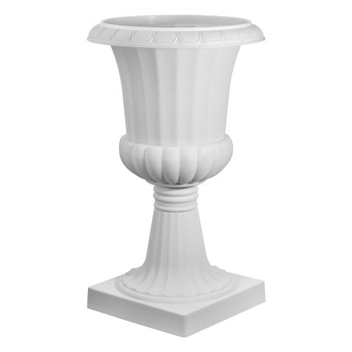 Plastic Urn Planters 158 x 26.4 Inch 2 Pack White Classic Flower Pots