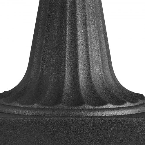 Plastic Urn Planters 158 x 26.4 Inch 2 Pack Black Classic Flower Pots