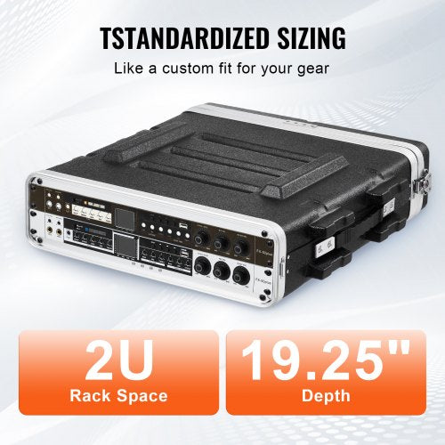2U Rack Case Standard 19 in Depth Server Rack Cabinet with ABS