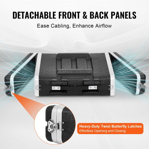 2U Rack Case Standard 19 in Depth Server Rack Cabinet with ABS