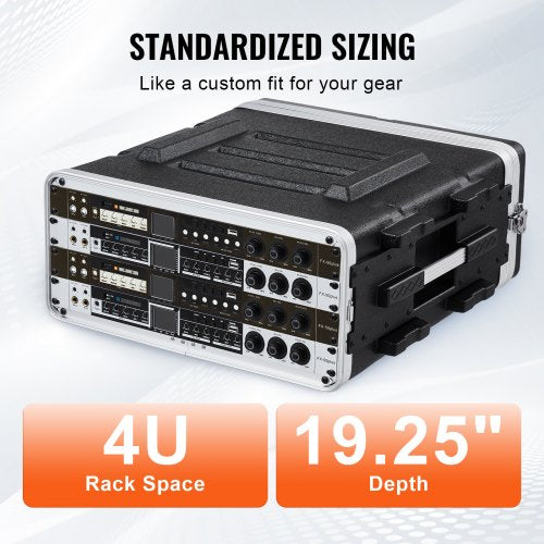 4U Rack Case Standard 19 in Depth Server Rack Cabinet with ABS