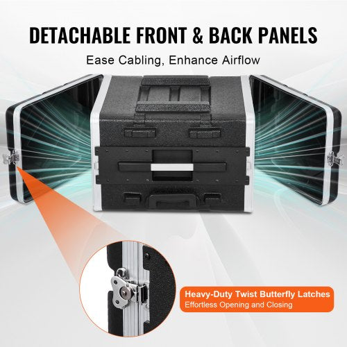 6U Rack Case Standard 19 in Depth Server Rack Cabinet with ABS
