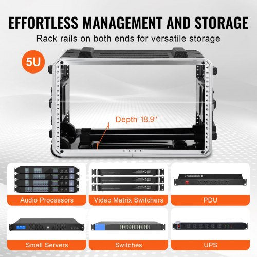 6U Rack Case Standard 19 in Depth Server Rack Cabinet with ABS