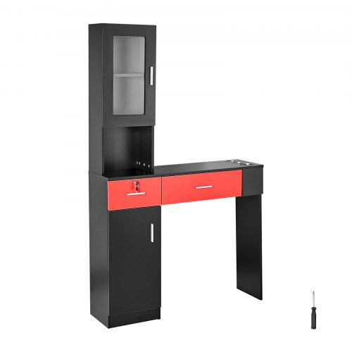 Salon Workstation WallMounted Unit for Hair Professionals Spa Styling