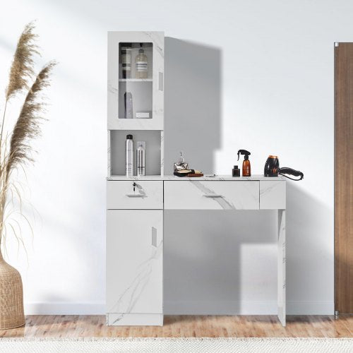 Salon Workstation WallMounted Unit for Hair Professionals Spa Styling