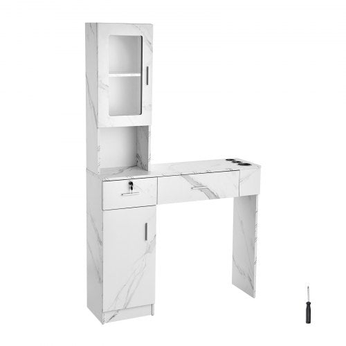 Salon Workstation WallMounted Unit for Hair Professionals Spa Styling