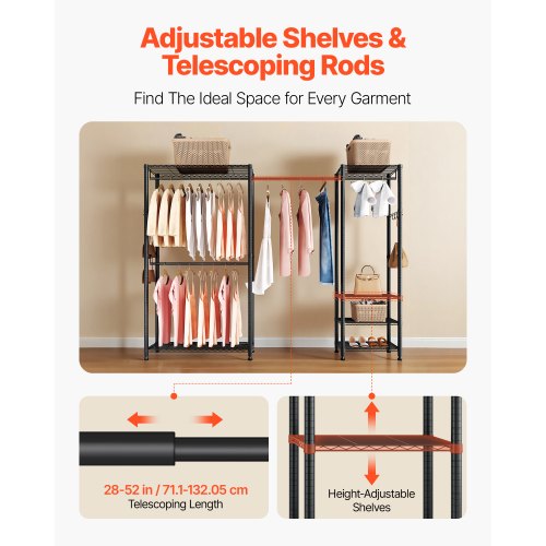 Clothing Garment Rack Heavy Duty Clothes Rack Freestanding Clothes Racks