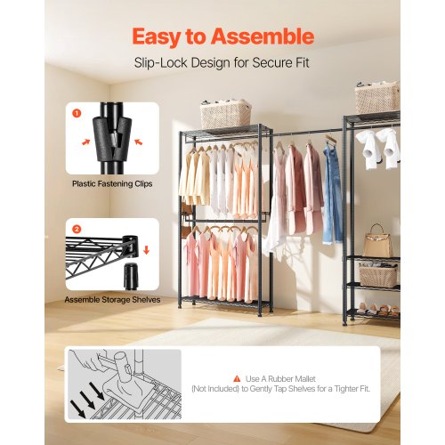 Clothing Garment Rack Heavy Duty Clothes Rack Freestanding Clothes Racks