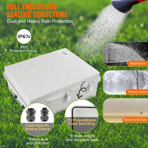 Outdoor Electrical Junction Box 2087 x 1692 x 787 in ABS Plastic