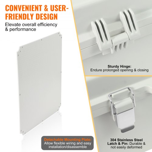 Outdoor Electrical Junction Box 2087 x 1692 x 787 in ABS Plastic